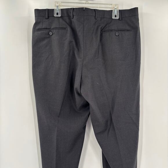 Santorelli Mens 38x27 Charcoal Gray Luxury Serge Made in Italy Dress Pants - Picture 8 of 8